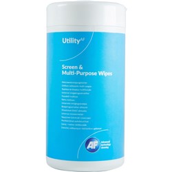 UTILITY SCREEN & MULTIPURPOSE WIPES TUB 100