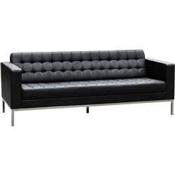 COMO LOUNGE W 2020 x H 770 x D 770mm Black Leather