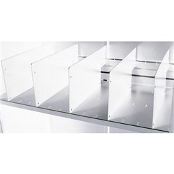 GO TAMBOUR SHELF DIVIDER Pack of 5 White