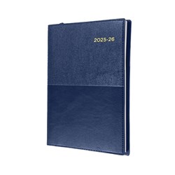Collins Vanessa Financial Year Diary A5 Week to Opening 1 HR Blue