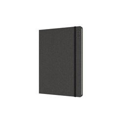 Debden Designer Diary Week To View A5 Textured Fabric Charcoal