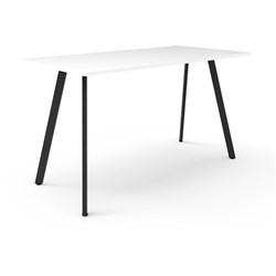 Eternity High Bar Table 1050Hx1800Wx750D White Top Black Frame