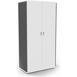 Rapidline Lockable Cupboard 1800Hx900Wx450mmD Natural White and Ironstone