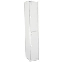 Rapid Go Locker 2 Door 1830Hx305Wx455mmD White