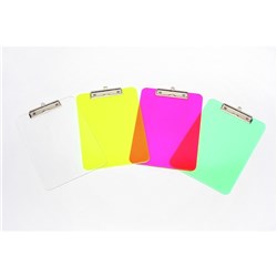 MARBIG PLASTIC CLIPBOARD A4 ASSTD