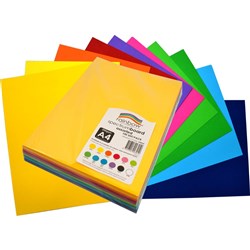 Rainbow Spectrum Board A4 200gsm Assorted 100 Sheets