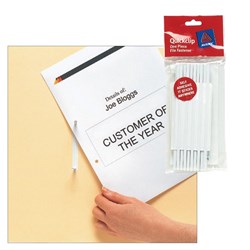 AVERY QUICKCLIP FILE FASTENER ADHESIVE PK50