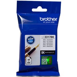BROTHER LC3317BK BLACK INKJET CARTRIDGE 550PGS