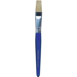 EDVANTAGE STUBBY PAINT BRUSHES Stubby Flat Brush Hogs Hair Bristle - Wooden