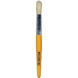 EDVANTAGE STUBBY PAINT BRUSHES Stubby Round Hogs Hair Bristle Brush - Wooden - MIN 12