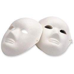 EC PAPER MACHE MASK Half Mask 24s