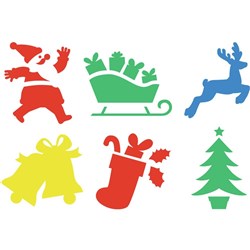 EC STENCIL Christmas 200x200mm 6s