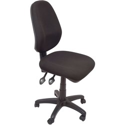 ERGONOMIC TYPIST CHAIR BLACK HEAVY DUTY OPERATOR CHAIR FULLY ERGONOMIC