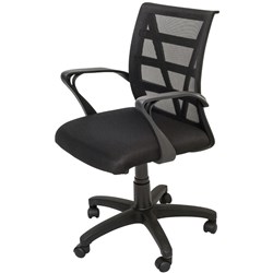 FURNX VIENNA OPERATOR CHAIR Mesh Black With Arms