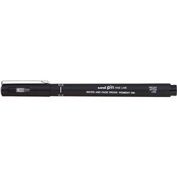 UNI PIN 200 FINE LINER PEN 0.2mm Black (Sold as box 12)