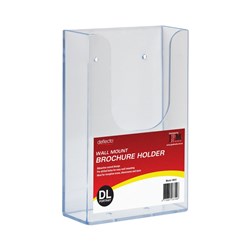 Deflect-O Brochure Holder DL Single Tier Wall Mount