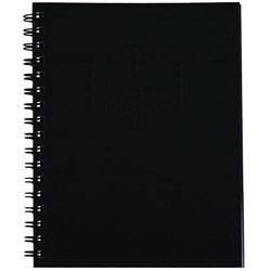 NOTEBOOK SPIRAX A5 TWINWIRE 200PG #511BK BLACK