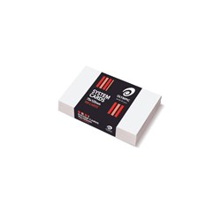 SYSTEM CARD 125x75 5x3 PLAIN WHITE PK100