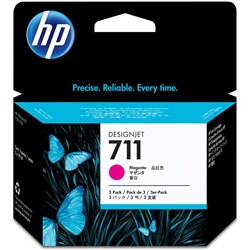 HP #711 29ml INK CARTRIDGE Magenta 3 PK
