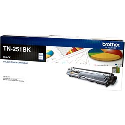 BROTHER TN-251 TONER CART Black Up to 2.5k Pages TN251BK
