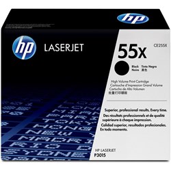 HP TONER CE255X BLACK 12,000 PGS