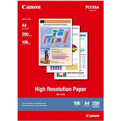 CANON HR 101N A4 HIGH RESOLUTION PAPER 110GSM PK200