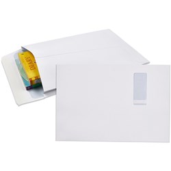 CUMBERLAND EXPANDABLE ENVELOPE StripSeal Window Wht 340x229mm White