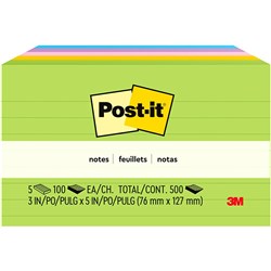 POST IT 635-5AU ULTRA LINED 73x125 PK5 JAIPUR