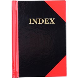 RED AND BLACK NOTEBOOK Gloss Cover A7 100 Lf Indexed 100 Leaf Cumberland