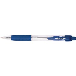 OFFICE CHOICE BALLPOINT PEN Retractable Medium Blue min buy 12