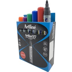ARTLINE 577 WHITEBOARD MARKER BULL ASSORTED COLOURS BOX12