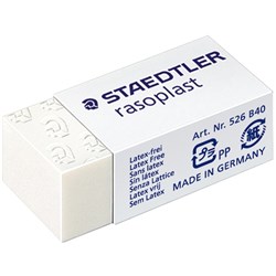 STAEDTLER RASOPLAST ERASERS Small 33x16x13mm For Pencils