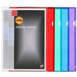 MARBIG ULTRA A4 LETTER FILES Assorted PK10 180mic