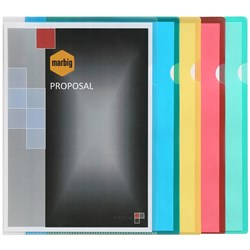 MARBIG LETTER FILE A4 Poly Red Pack of 100