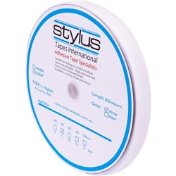 STYLUS 3422 LOOP FASTENER White 25mmx25m ROLL
