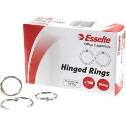 ESSELTE HINGED RINGS No.7 - 0.75 - 19mm