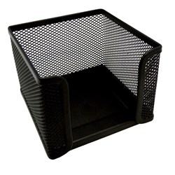 ESSELTE METAL MESH MEMO CUBE HOLDER BLACK