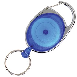 SNAP LOCK RETRACTABLE KEY HOLDER BLUE ID SECURITY