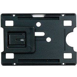 REXEL CARD HOLDERS W/ADJ CLIP BLK PK10