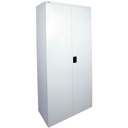 GO STATIONERY CUPBOARD H2000xw910xd450mm Silver Grey