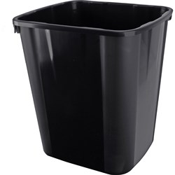ITALPLAST WASTE BIN BLACK 32LTR