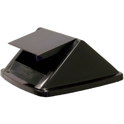 ITALPLAST SWING TOP LID BLACK