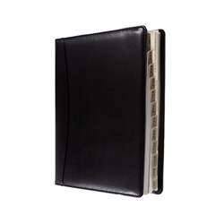 DESK DIARY DEBDEN ELITE EDITION BLACK QUARTO ELITE WEEK