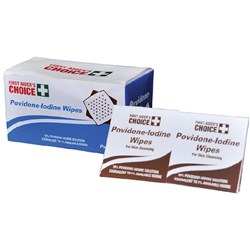 IODINE WIPES FAC Iodine Wipes Pack of 100