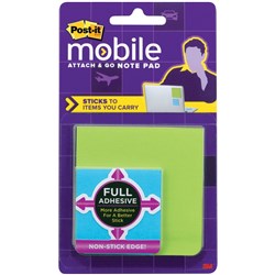 POST-IT MOBILE ATTACH AND GO PM-FAN1 Full Adhesive 76 x 76 Note Pad