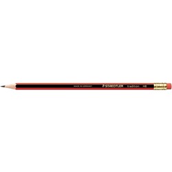 STAEDTLER TRADITION 112 HB PENCIL WITH ERASER TIP BX12