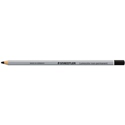 STAEDTLER LUMOCOLOR PERMANENT GLASOCHROM PENCIL BLACK BX12