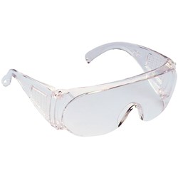 SAFETY GLASSES WRAPAROUND CLEAR